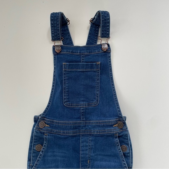 J.Crew Factory Little Girls Medium Wash Denim Overalls Size 5, Like new! - Picture 3 of 7